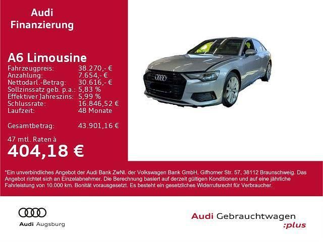 Florettsilber metallic Gebraucht 2022 Audi A6 Design Limousine | 38.270 € (Fairer Preis) - Bild 1/4