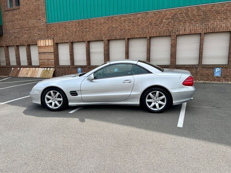 Silber Gebraucht 2003 Mercedes SL350 Cabrio | 15.500 € (Fairer Preis) - Bild 1/4