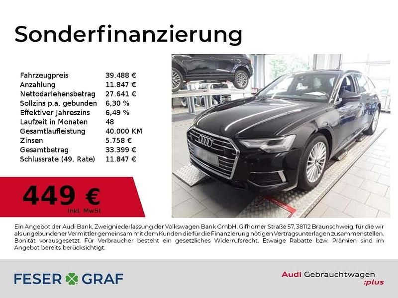 Mythosschwarz metallic Gebraucht 2022 Audi A6 Ambiente Kombi | 39.488 € (Fairer Preis) - Bild 1/2