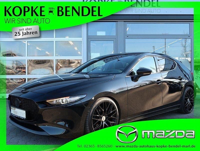 Gebraucht Mazda 3 Exclusive-Line 186 PS (136 kW) 2024 Jet black metallic (metallic) Limousine