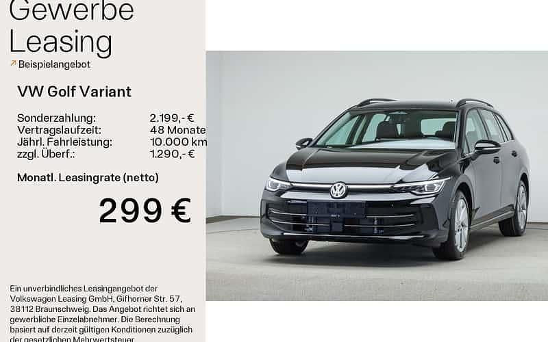 Schwarz Neu 2025 VW Golf VIII Style Kombi | 41.799 € (Teuer) - Bild 1/4