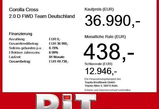 Gebraucht Toyota Corolla Cross Team 197 PS (144 kW) 2025 Grau SUV
