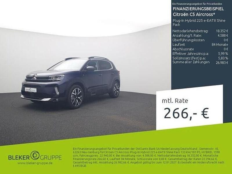 Lackierung new dark blue/typ aussenverkleidung metalliclackierung Gebraucht 2022 Citroën C5 Aircross Shine SUV | 22.940 € (Fairer Preis) - Bild 1/3