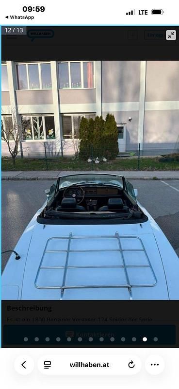 Gebraucht Fiat 1800 86 PS (63 kW) 1978 Weiß Cabrio