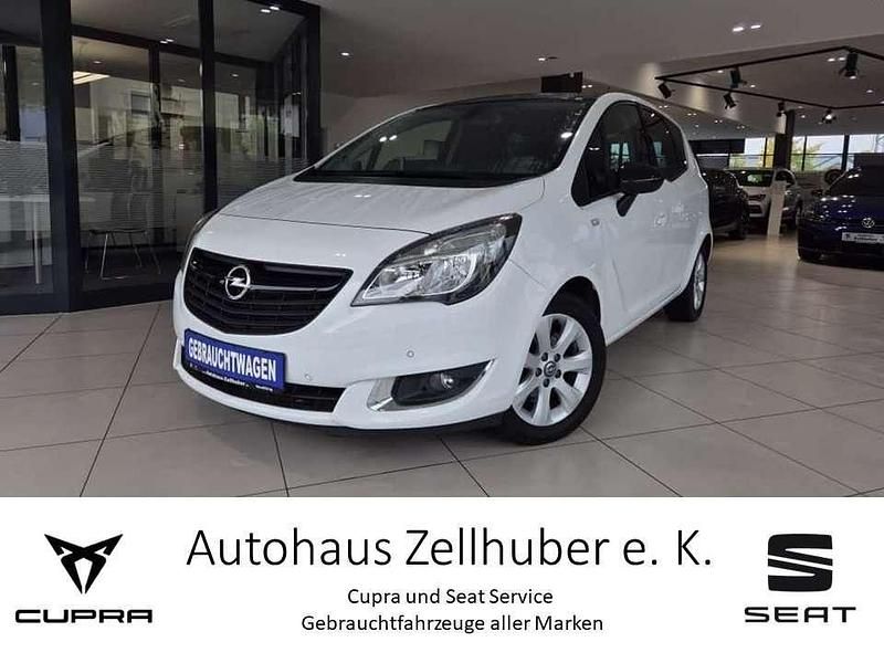Weiß Gebraucht 2017 Opel Meriva Color Edition Van / Kleinbus | 9.990 € (Teuer) - Bild 1/4