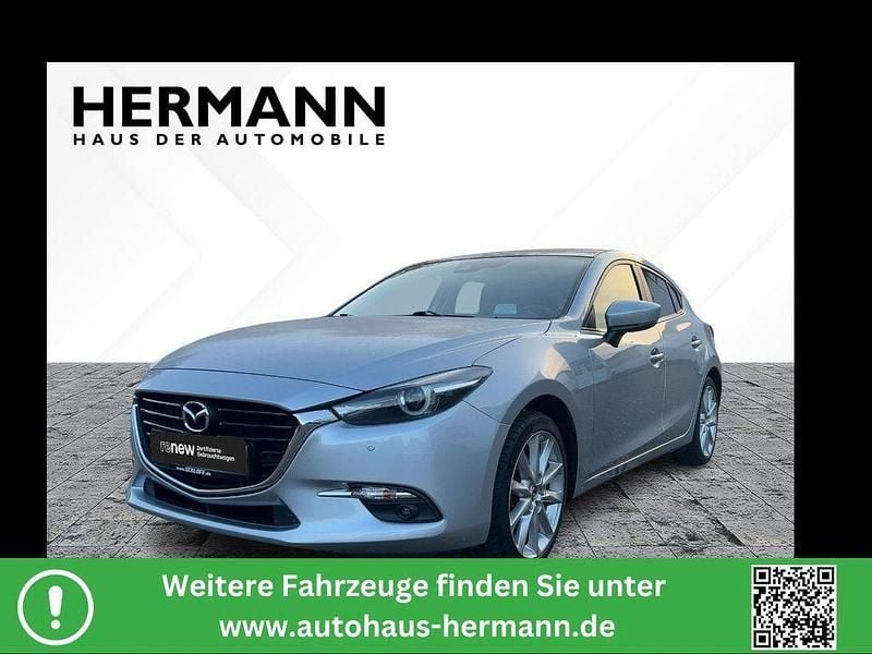 Gebraucht Mazda 3 Sports-Line 120 PS (88 kW) 2017 Diamantsilber metallic (silber Limousine