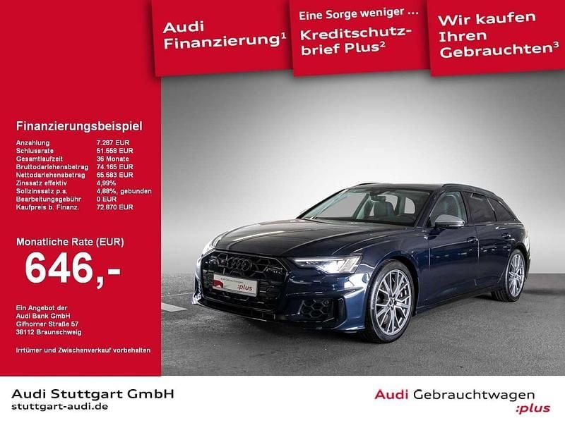 Firmamentblau metallic Gebraucht 2024 Audi S6 Sport Kombi | 72.870 € (Fairer Preis) - Bild 1/2