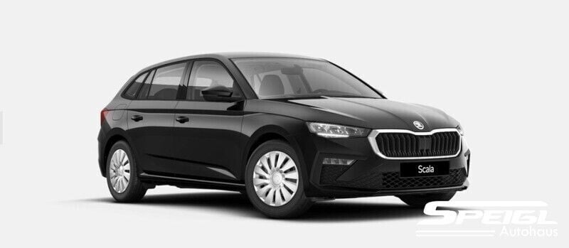 Neu Skoda Scala Essence 95 PS (69 kW) 2025 Blackmagicperleffekt Kleinwagen