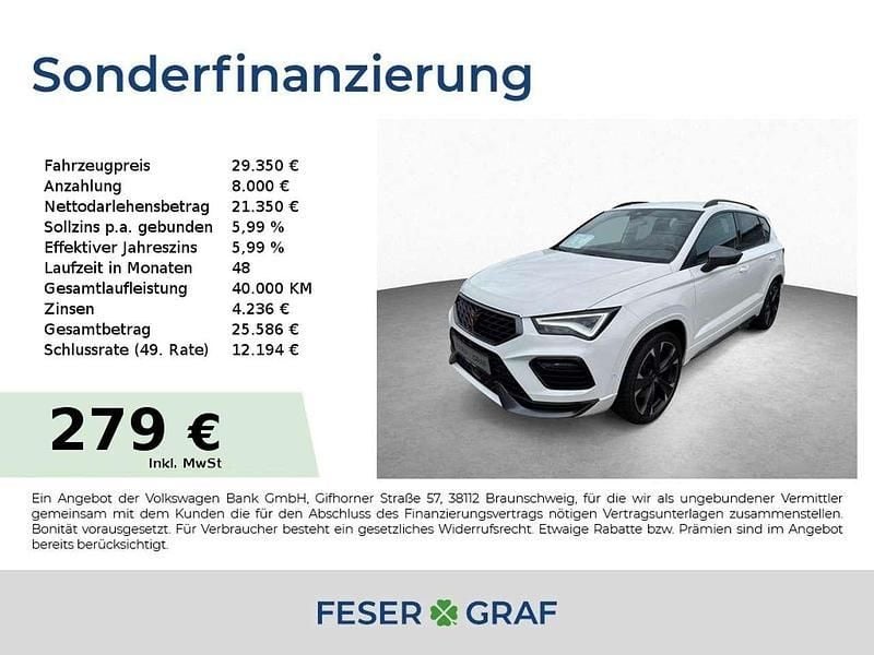Bila weiss Gebraucht 2021 Cupra Ateca VZ SUV | 29.350 € (Guter Preis) - Bild 1/4