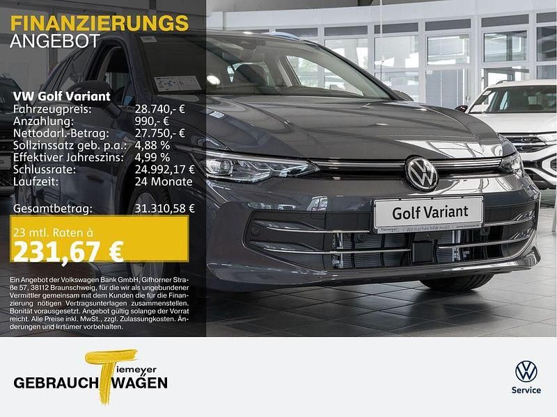Grau Gebraucht 2024 VW Golf VIII Style Kombi | 28.740 € (Etwas zu teuer) - Bild 1/4