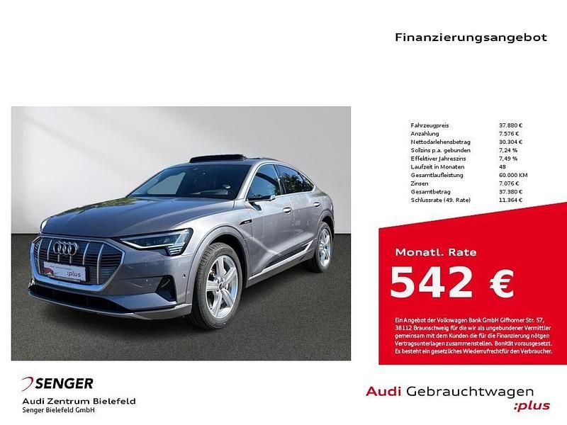 Taifungrau metallic Gebraucht 2020 Audi e-tron Sportback Ambiente SUV | 37.880 € (Guter Preis) - Bild 1/4