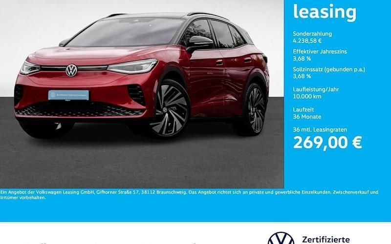 Kings red metallic Gebraucht 2024 VW ID.4 GTX SUV | 42.777 € (Fairer Preis) - Bild 1/4
