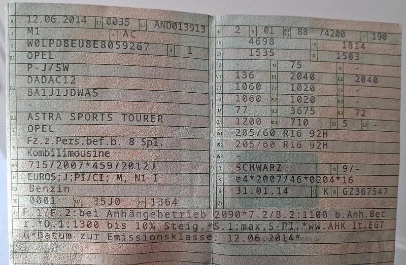 Gebraucht Opel Astra 120 PS (88 kW) 2014 Schwarz Kombi