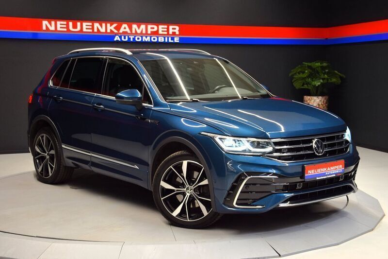 Blau Gebraucht 2021 VW Tiguan R-line SUV | 34.990 € (Guter Preis) - Bild 1/4