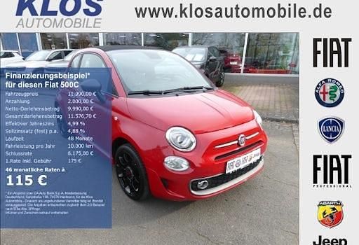 Rot Gebraucht 2019 Fiat 500C S Cabrio | 11.990 € (Etwas zu teuer) - Bild 1/4