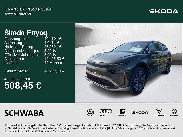 Grün Gebraucht 2025 Skoda Enyaq iV SUV | 40.410 € (Guter Preis) - Bild 1/4