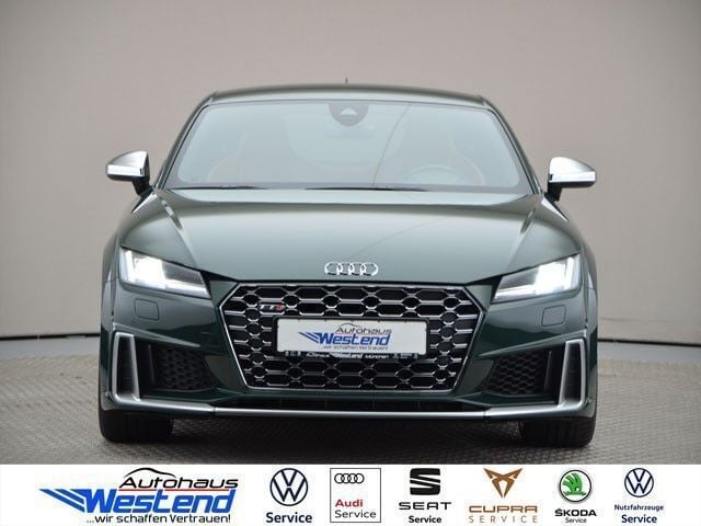 Goodwoodgrün perleffekt (metallic) Gebraucht 2020 Audi TTS Sport Coupé | 39.960 € (Fairer Preis) - Bild 1/4
