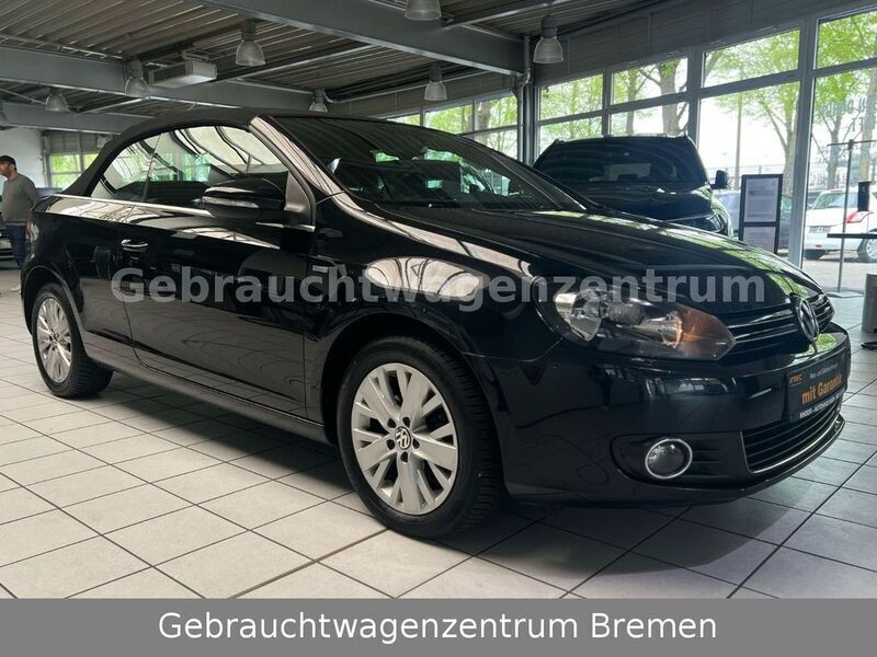 Schwarz Gebraucht 2014 VW Golf Cabriolet Life Cabrio | 5.990 € (Superpreis) - Bild 1/4