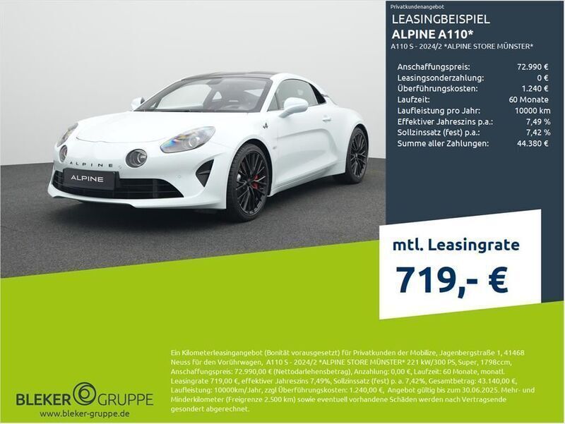 Qnt irisé weiß Gebraucht 2024 Alpine A110 Coupé | 71.990 € (Teuer) - Bild 1/3