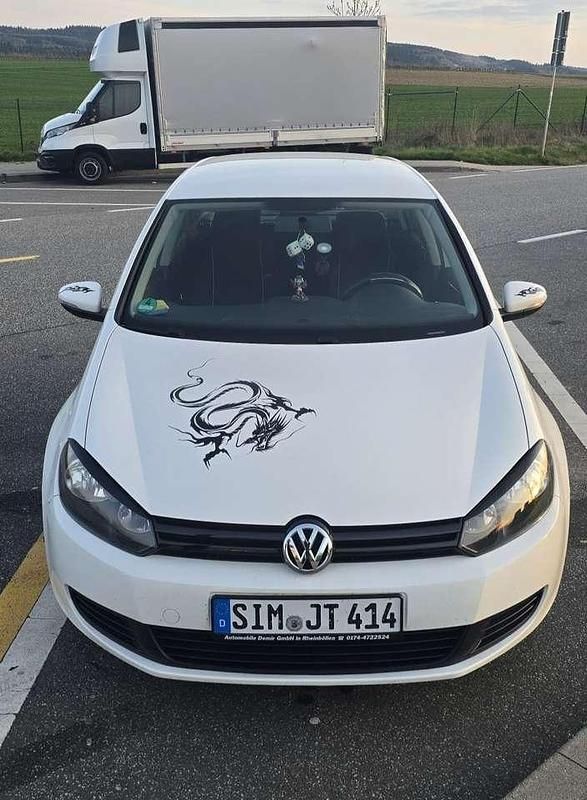 Gebraucht VW Golf VI Trendline 80 PS (58 kW) 2011 Weiß Kleinwagen