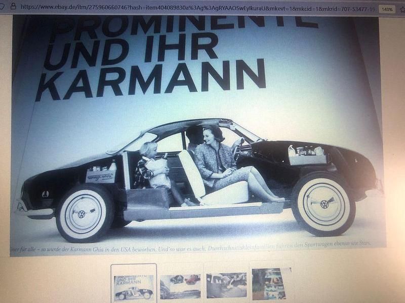 Gebraucht VW Karmann Ghia Karmann 50 PS (36 kW) 1968 Blau Coupé