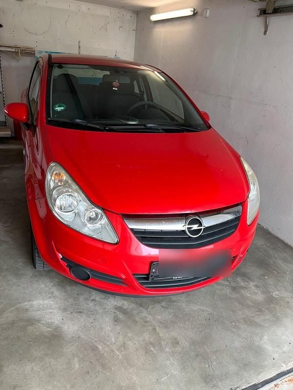 Rot Gebraucht 2009 Opel Corsa Kleinwagen | 450 € (Superpreis) - Bild 1/4