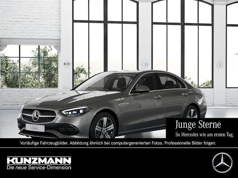 Mojavesilber metallic Gebraucht 2024 Mercedes C200 Avantgarde Limousine | 38.410 € (Superpreis) - Bild 1/4