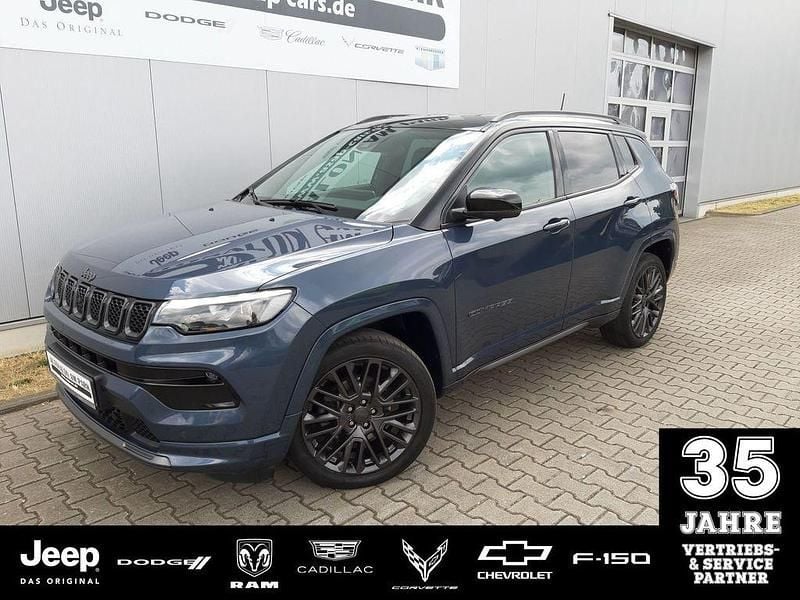 Blau Gebraucht 2021 Jeep Compass SUV | 24.890 € (Teuer) - Bild 1/4
