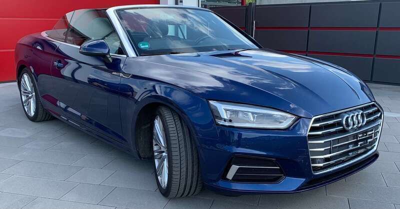 Blau Gebraucht 2018 Audi A5 Cabriolet Sport Cabrio | 34.500 € (Etwas zu teuer) - Bild 1/4