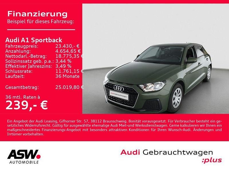 Distriktgrün metallic Gebraucht 2025 Audi A1 Sportback Advanced Plus Kleinwagen | 23.430 € (Fairer Preis) - Bild 1/3