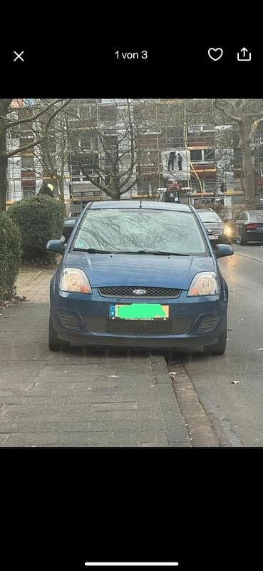 Gebraucht Ford Fiesta 2008 Blau Kleinwagen