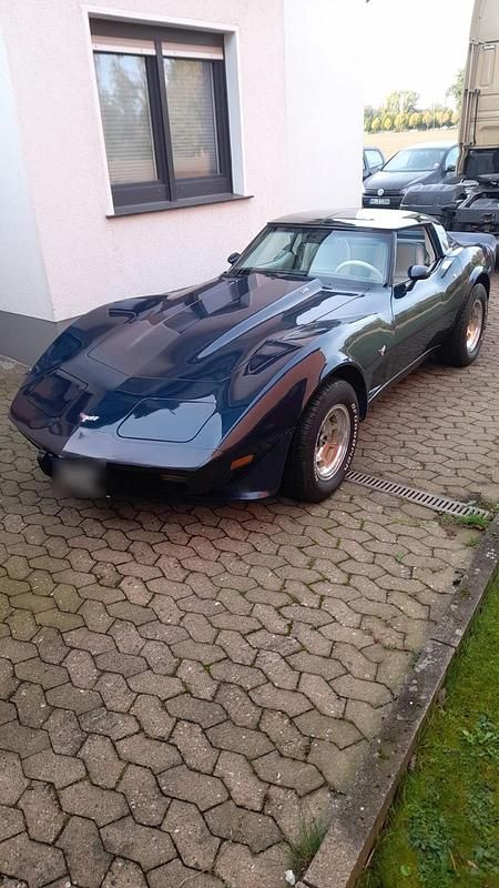 Second-hand Corvette C3 224 CP (164 kW) 1979 Albastru Cabrio