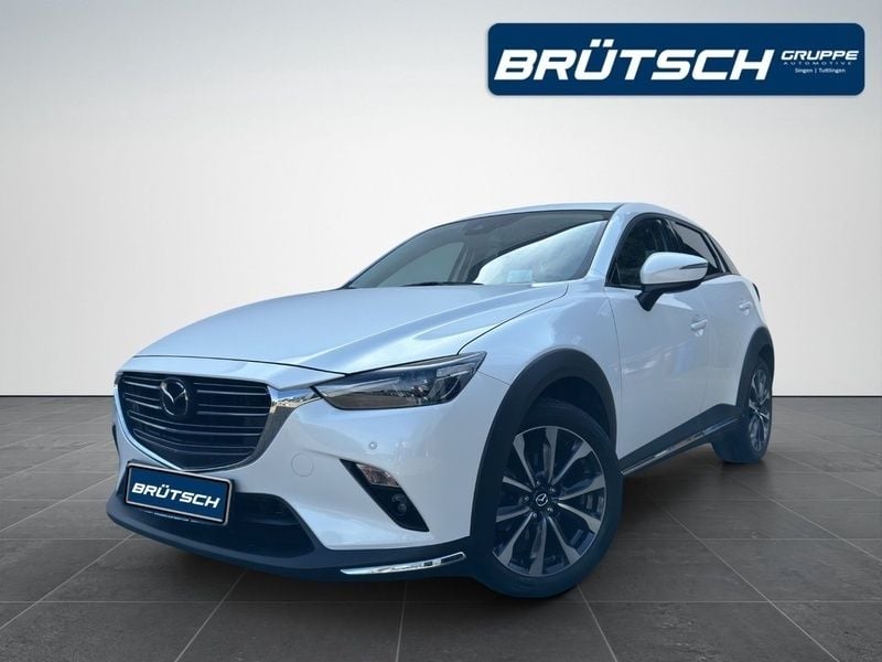 Satinweiß metallic Gebraucht 2019 Mazda CX-3 Sports-Line SUV | 18.980 € (Fairer Preis) - Bild 1/1