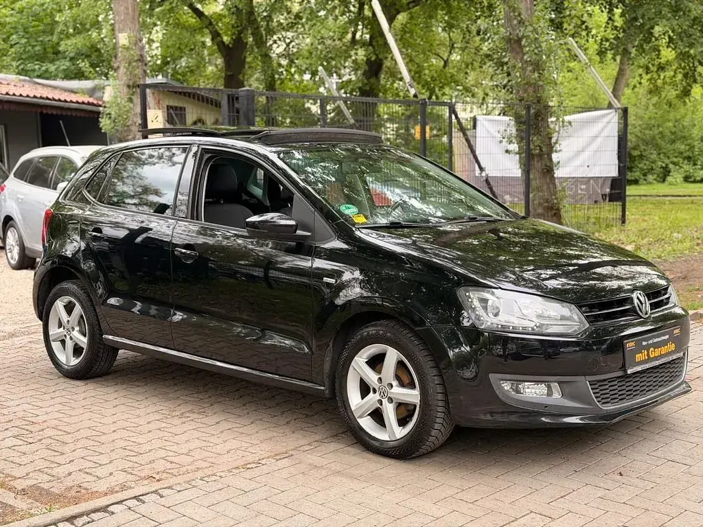 Gebraucht VW Polo Match 60 PS (44 kW) 2012 Schwarz Kleinwagen