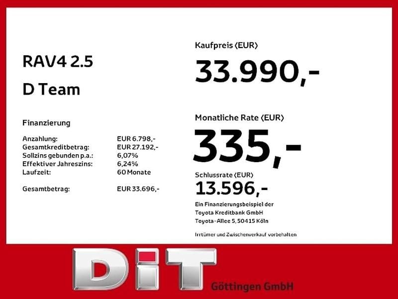 Gebraucht Toyota RAV4 Hybrid Team 218 PS (160 kW) 2023 Nagoyablau metallic SUV