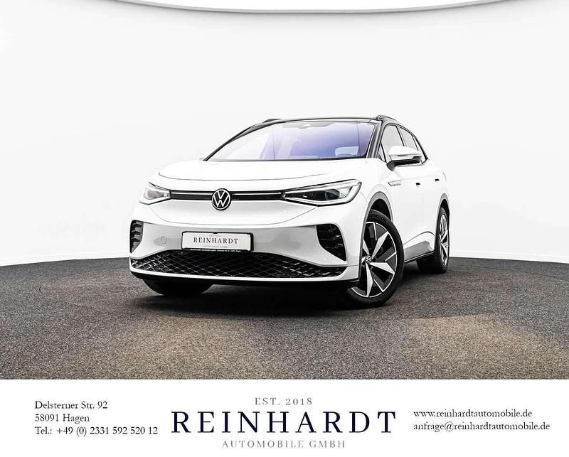 Gletscherweiß metallic Gebraucht 2021 VW ID.4 GTX SUV | 27.844 € (Guter Preis) - Bild 1/1