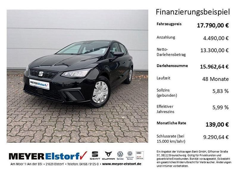 Neu Seat Ibiza Reference 80 PS (58 kW) 2025 Schwarz Limousine
