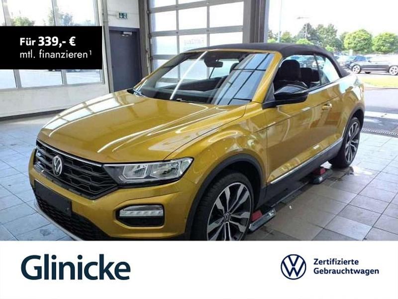 Kurkumagelb metallic Gebraucht 2021 VW T-Roc Cabriolet Style Cabrio | 24.833 € (Superpreis) - Bild 1/3