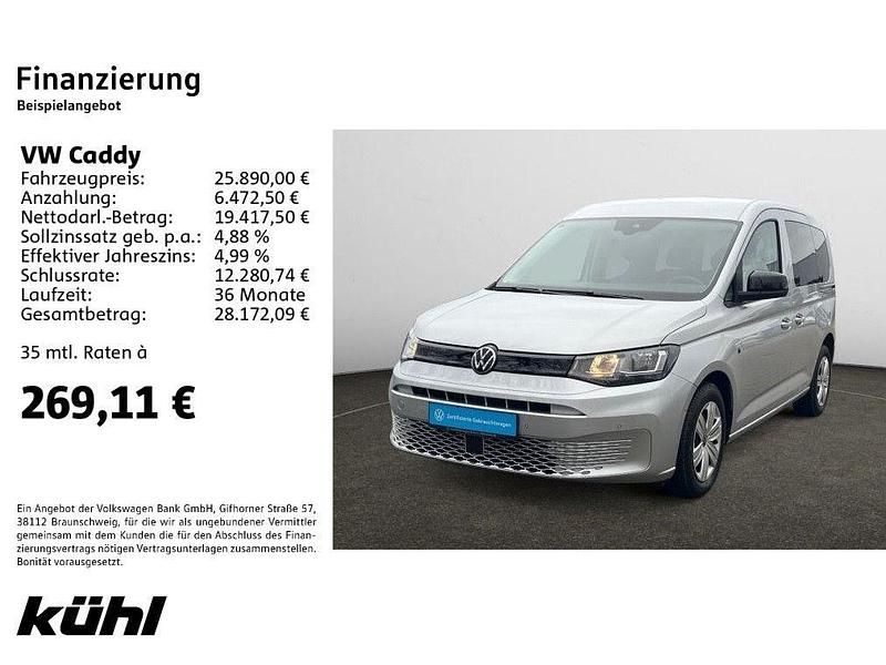 Gebraucht VW Caddy Basis 102 PS (75 kW) 2021 Reflexsilber metallic Van / Kleinbus