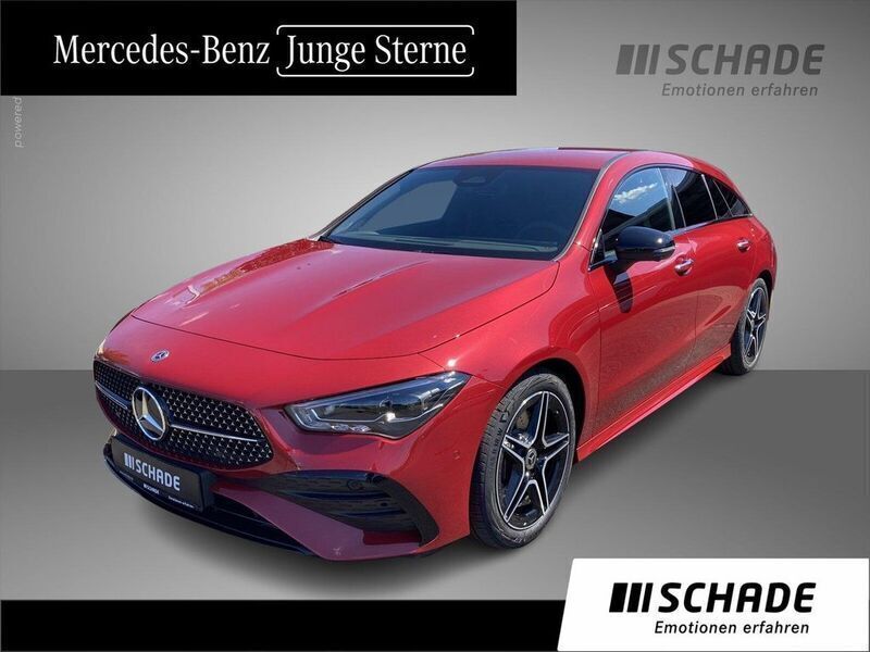 Rot Gebraucht 2024 Mercedes CLA200 Shooting Brake AMG line Kombi | 34.950 € (Teuer) - Bild 1/4