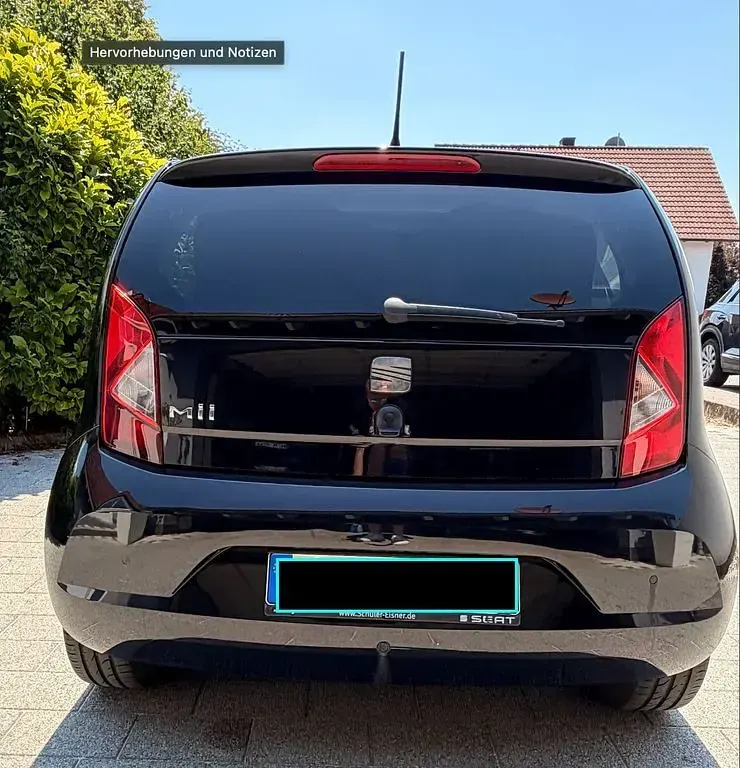 Gebraucht Seat Mii Style 75 PS (55 kW) 2013 Schwarz Kleinwagen