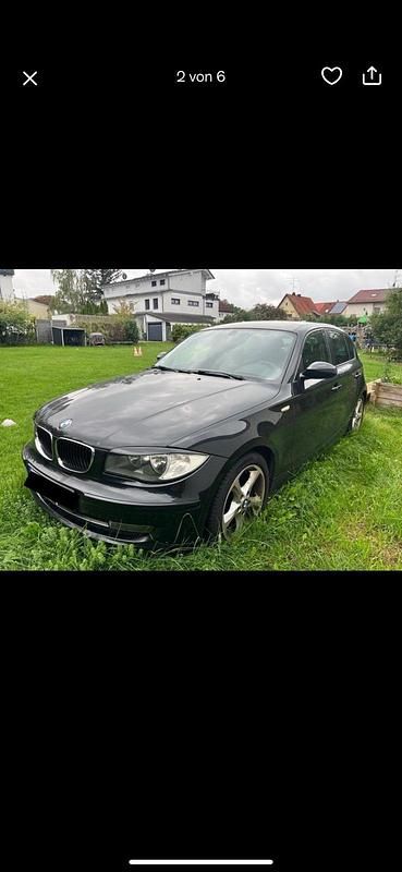 Gebraucht BMW 116 122 PS (89 kW) 2009 Schwarz Kleinwagen