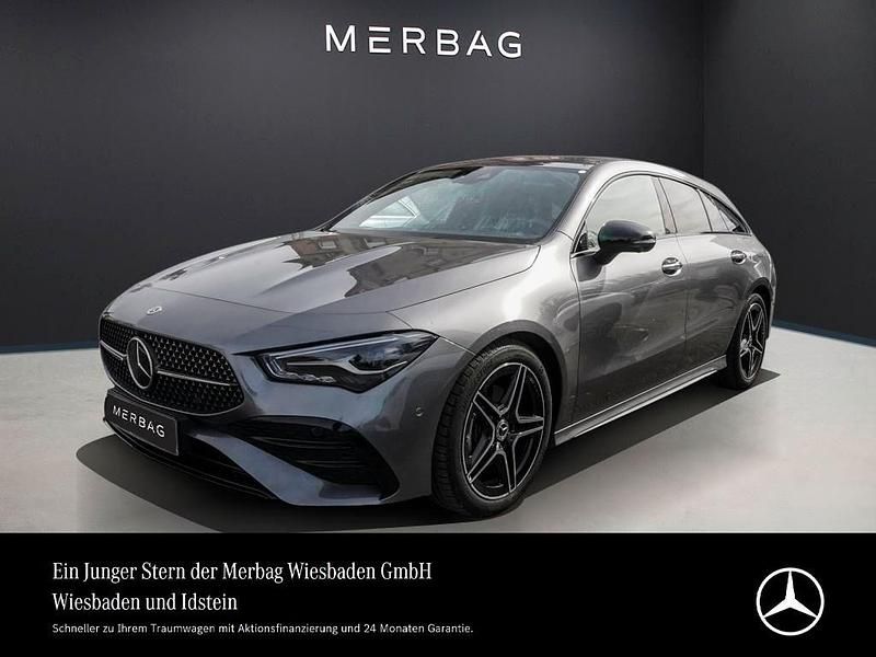 Mountain grau Gebraucht 2023 Mercedes CLA180 Shooting Brake AMG Line Premium Kombi | 32.310 € - Bild 1/4