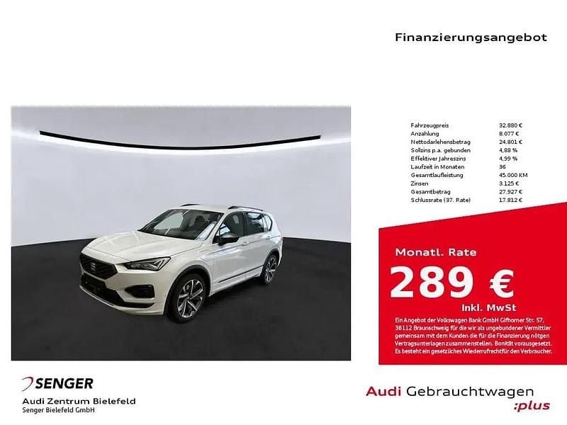 Weiß Gebraucht 2021 Seat Tarraco FR SUV | 32.880 € (Fairer Preis) - Bild 1/1