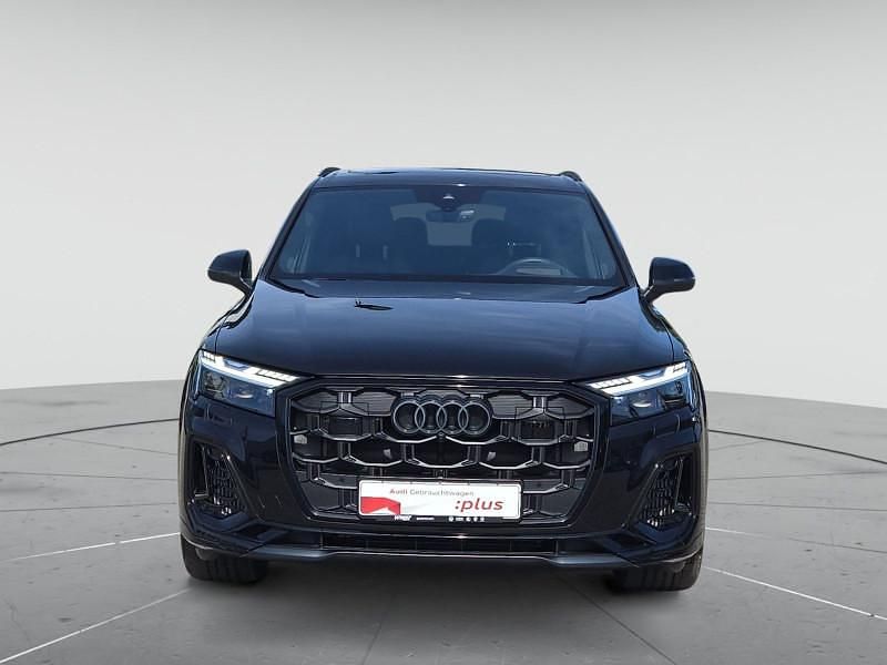 Mythosschwarz metallic Gebraucht 2024 Audi Q7 S-Line SUV | 79.880 € - Bild 1/4