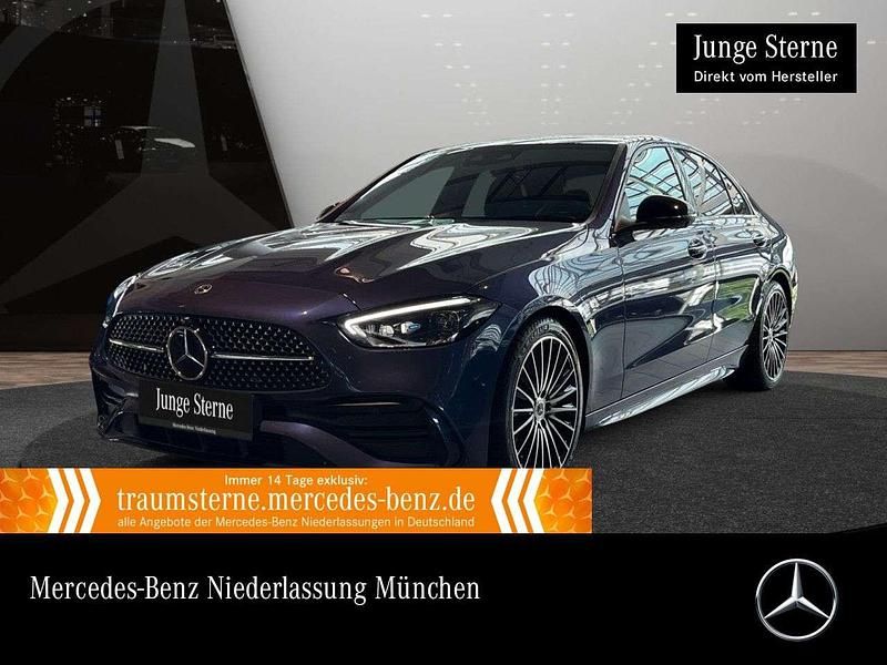 Blau Gebraucht 2024 Mercedes C300 AMG Limousine | 46.990 € (Fairer Preis) - Bild 1/3