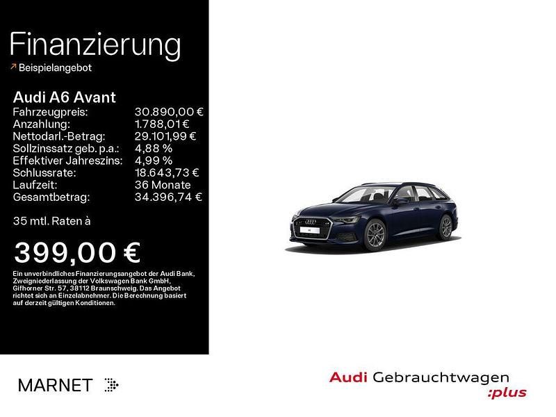Firmamentblau metallic Gebraucht 2022 Audi A6 Performance Kombi | 30.890 € (Guter Preis) - Bild 1/4