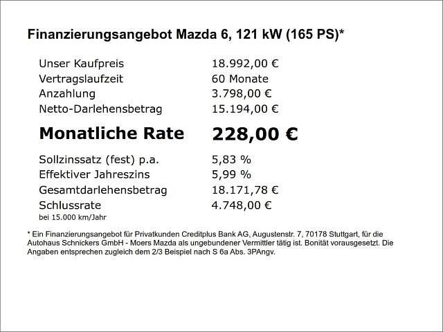 Second-hand Mazda 6 Sky 165 CP (121 kW) 2016 Albastru Break