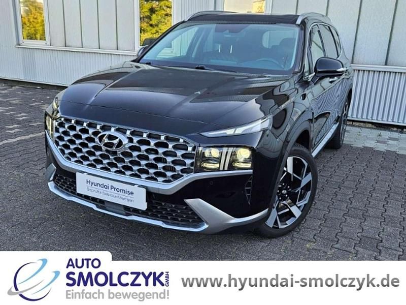 Schwarz Gebraucht 2021 Hyundai Santa Fe Prime SUV | 33.990 € (Etwas zu teuer) - Bild 1/4