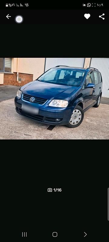 Blau Gebraucht 2006 VW Touran Van / Kleinbus | 1.800 € (Superpreis) - Bild 1/4